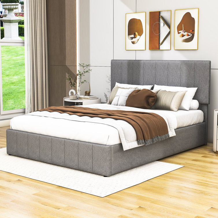 Pearce Upholstered Platform Bed with Storage